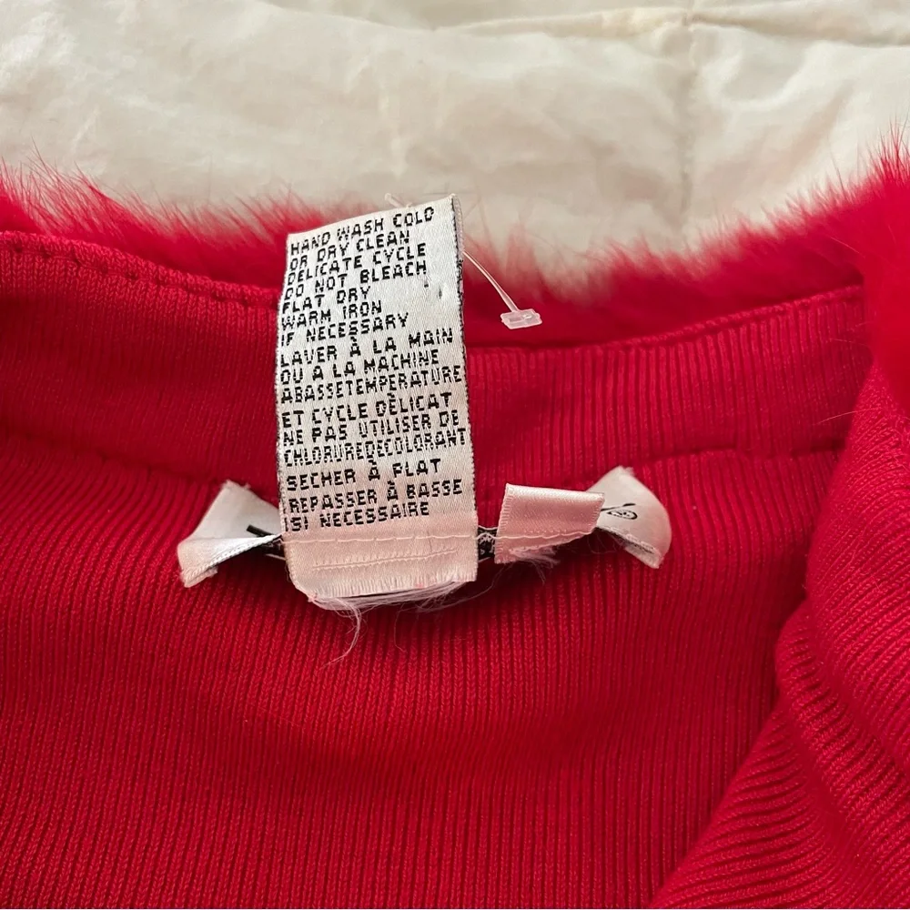 Luxurious SILK Blend Zip Up Cardigan with Plush Fur Collar - Quiet Luxe Small - Picture 10 of 11